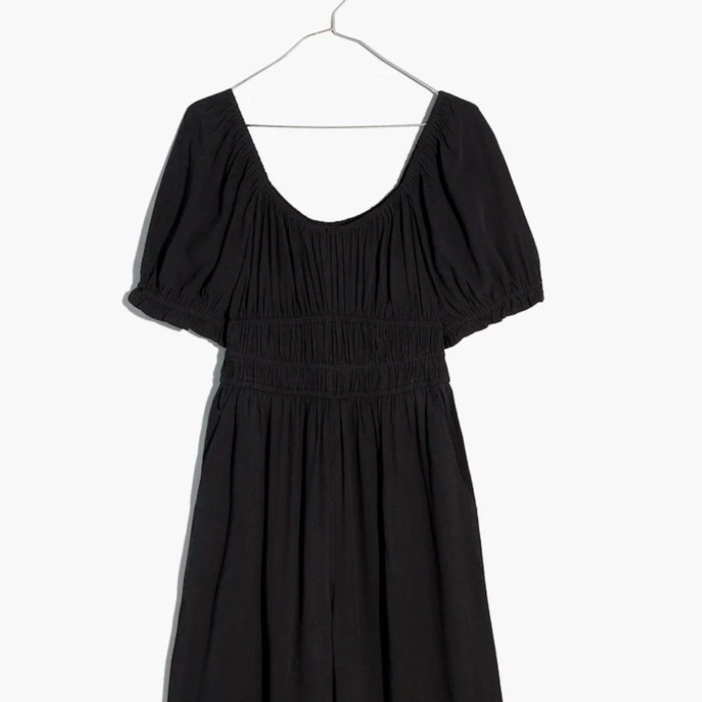 Madewell Plus Sophia Scoop-Neck Jumpsuit Black 2X